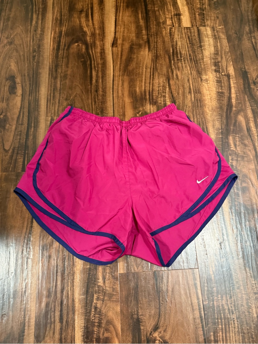 Nike Women's Tempo Track Shorts - Magenta with Navy Trim - Size Large